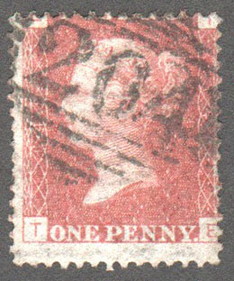 Great Britain Scott 33 Used Plate 149 - TE - Click Image to Close